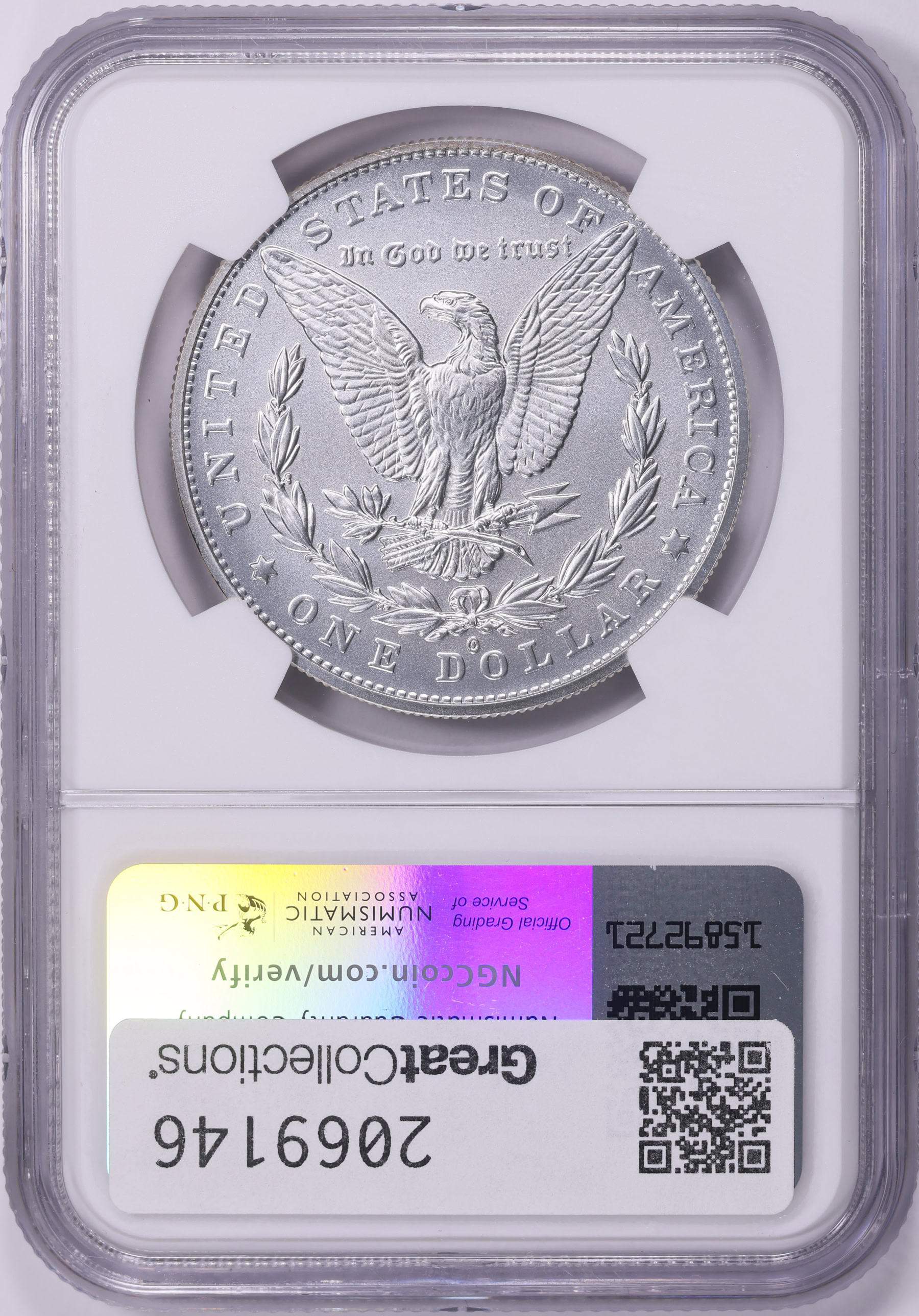 2021-O Morgan Silver Dollar O Privy 100th Anniversary NGC MS-70