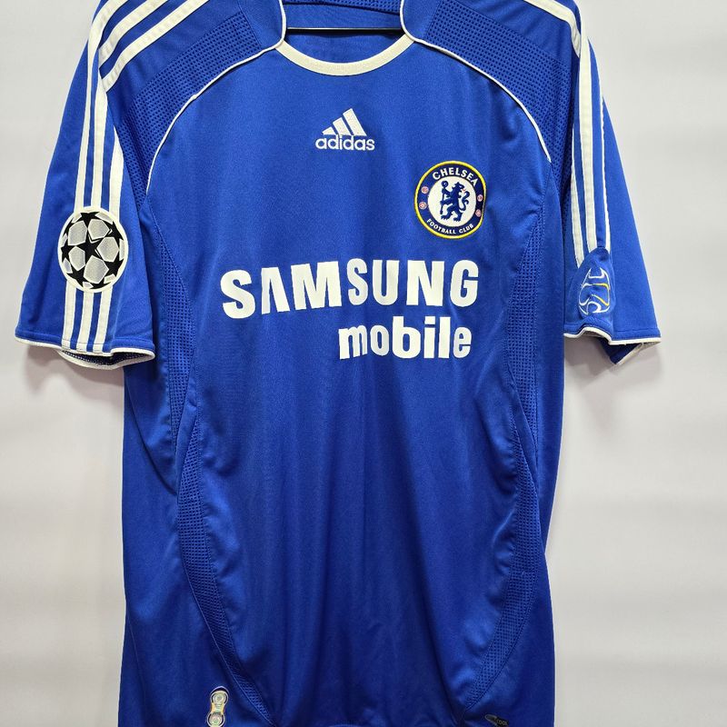 Camisa Chelsea Home 06-07 Drogba 11 Champions League Importada