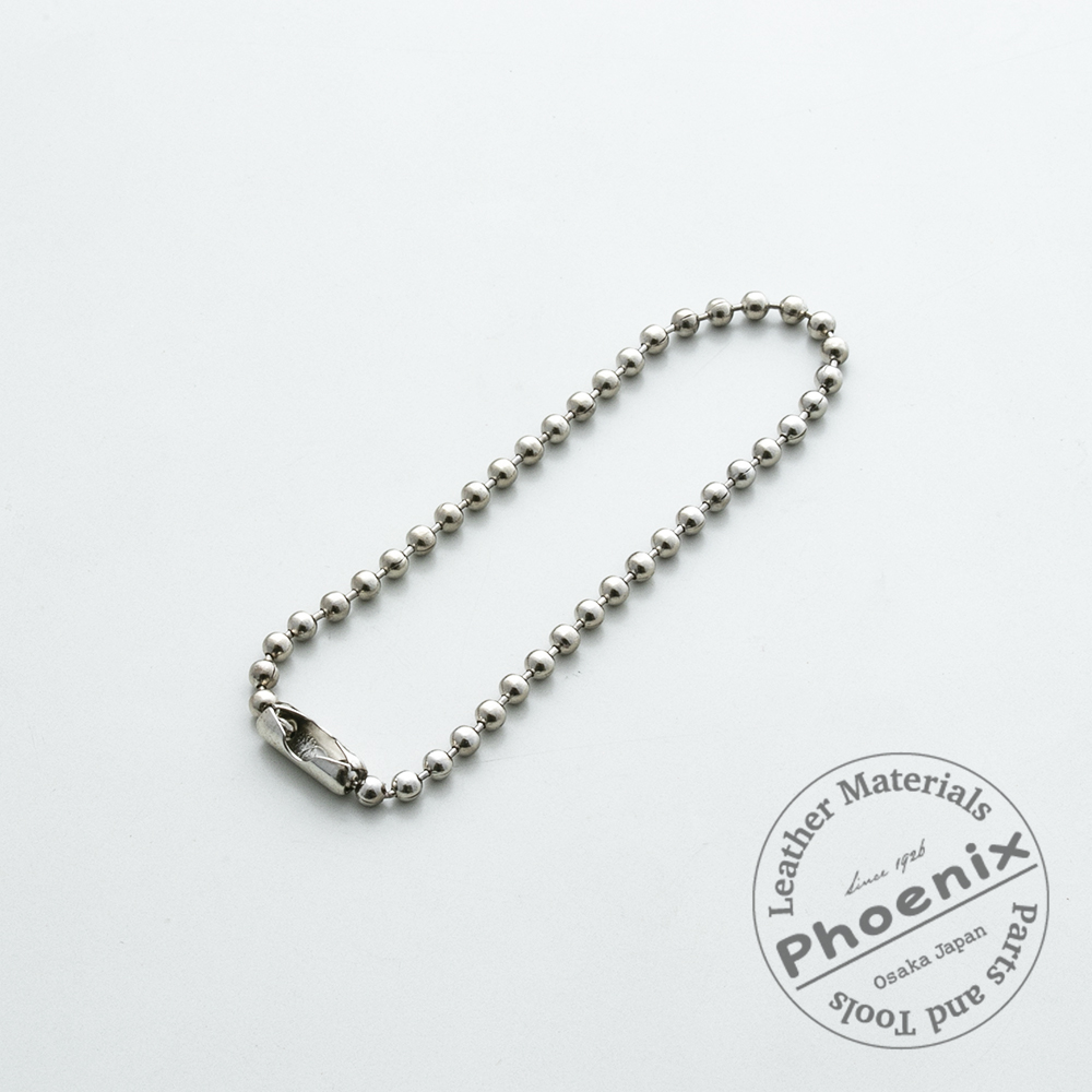 ボールチェーン＆コネクターセット(N・AG) | ヌメ革と真鍮金具とレザー