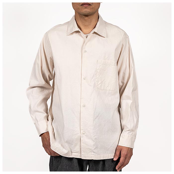 ワーカーズ WORKERS オープンカラーシャツ リネンコットン Open Collar