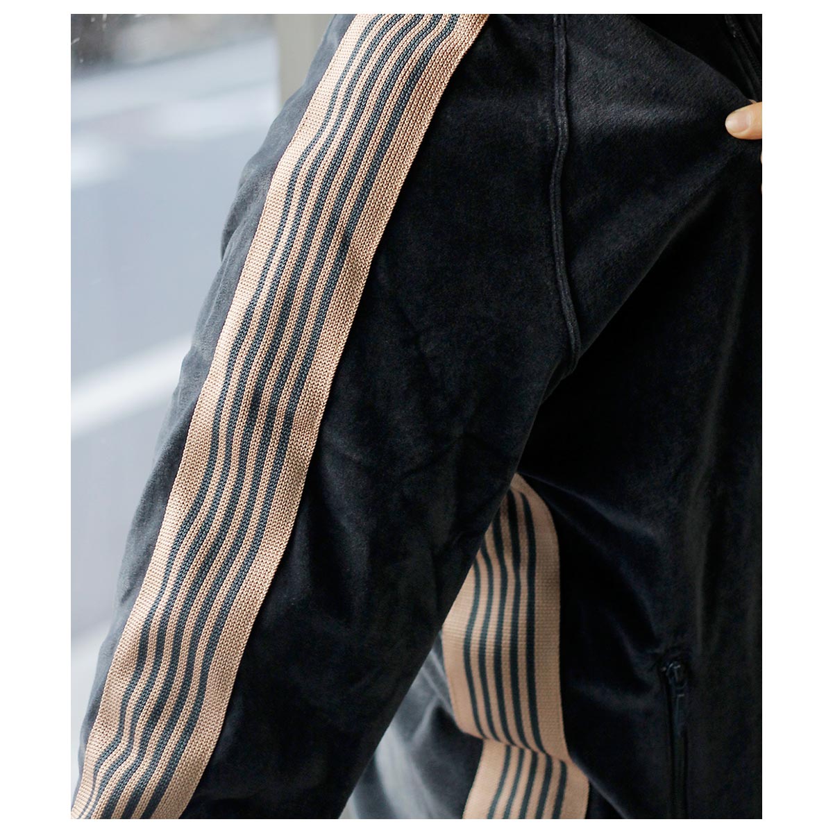 ニードルズ NEEDLES ベロア リブカラー トラックジャケット Rib Collar