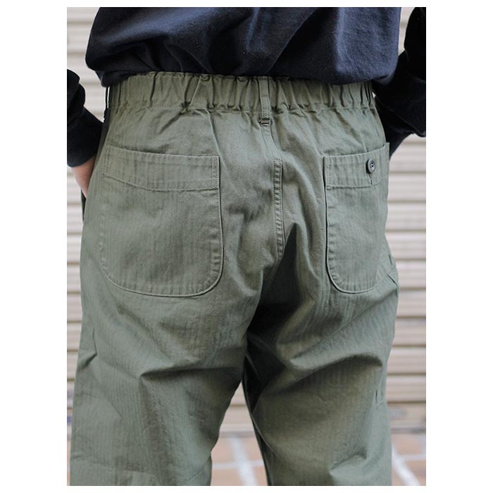 orSlow オアスロウ ワイド フィット フレンチワークパンツ アーミー