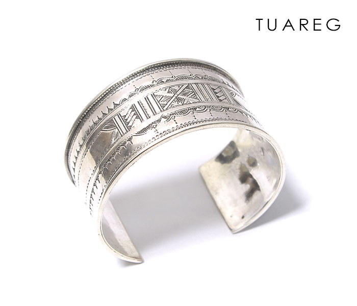 トゥアレグ シルバーバングル TOUAREG SILVER BANGLE WIDE No7 (TUAREG