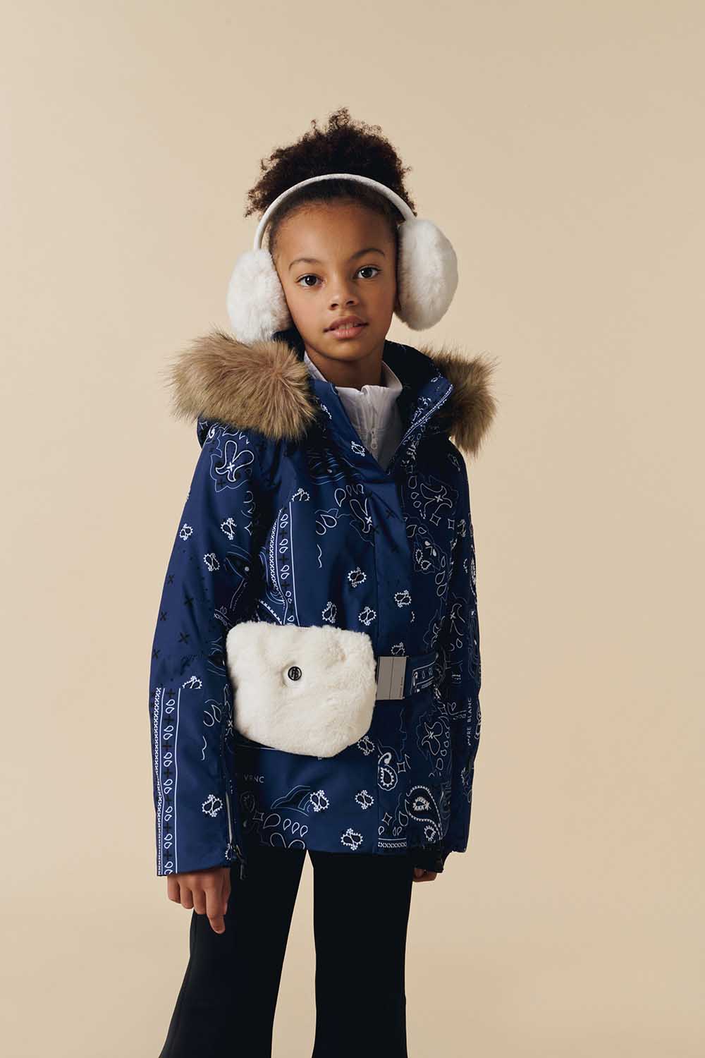 JOANA PAISLEY SKI JACKET - Poivre Blanc
