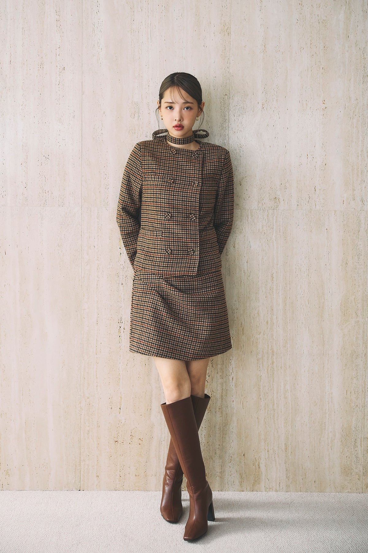 ロゴジップスクエアトゥロングブーツ – poláura OFFICIAL ONLINE STORE