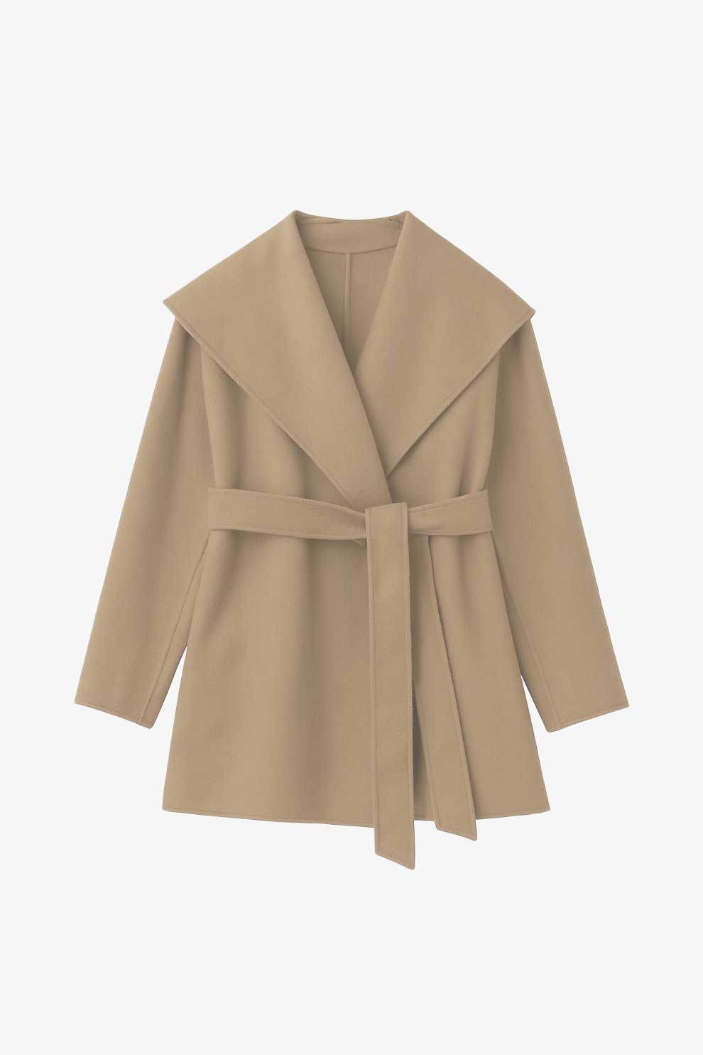 ショールカラーウールミドルコート – poláura OFFICIAL ONLINE STORE