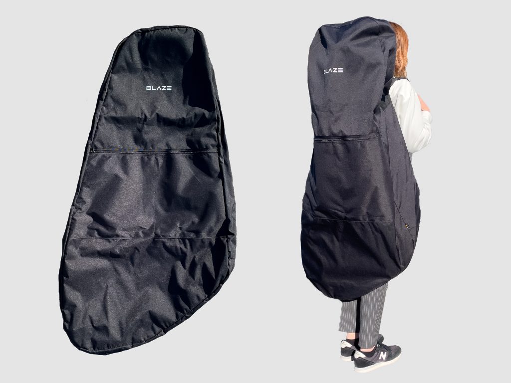 アパレル企画会社と協力開発】ブレイズスマートEV専用輪行袋が