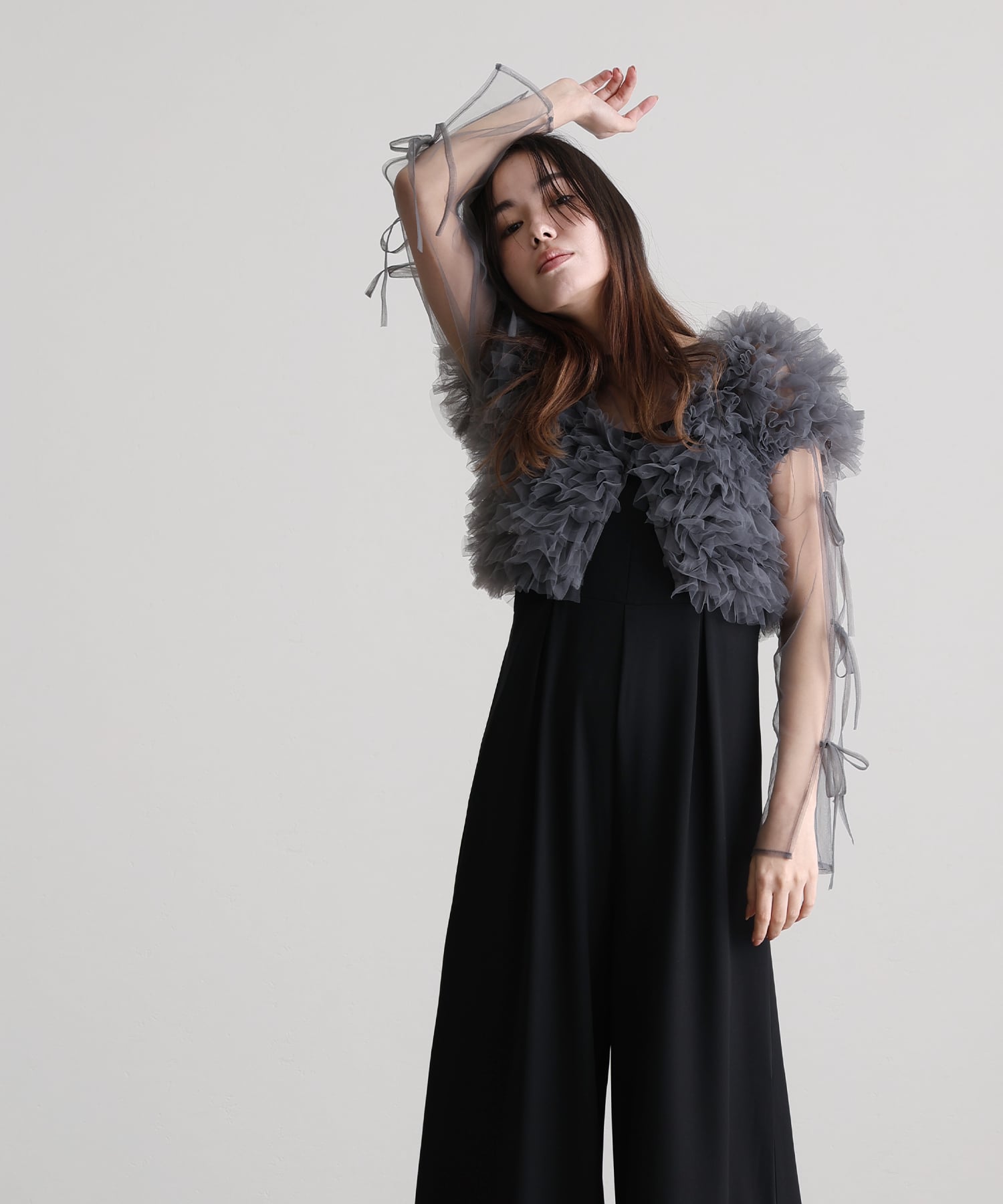 3点セットフリルボレロパンツドレス | PourVous（プールヴー