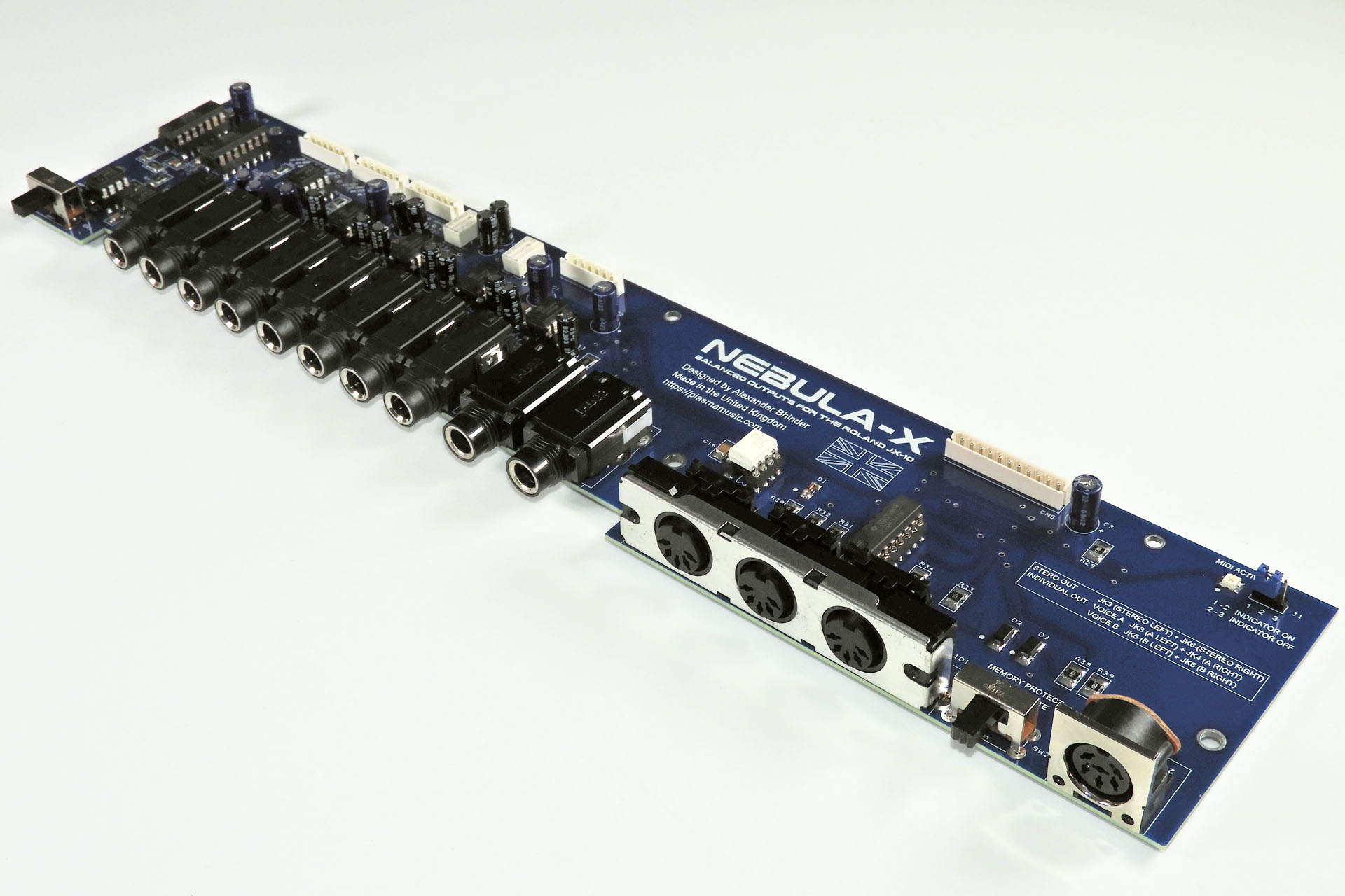 Nebula-X Balanced Outputs for the Roland JX-10 - Plasma Music Limited