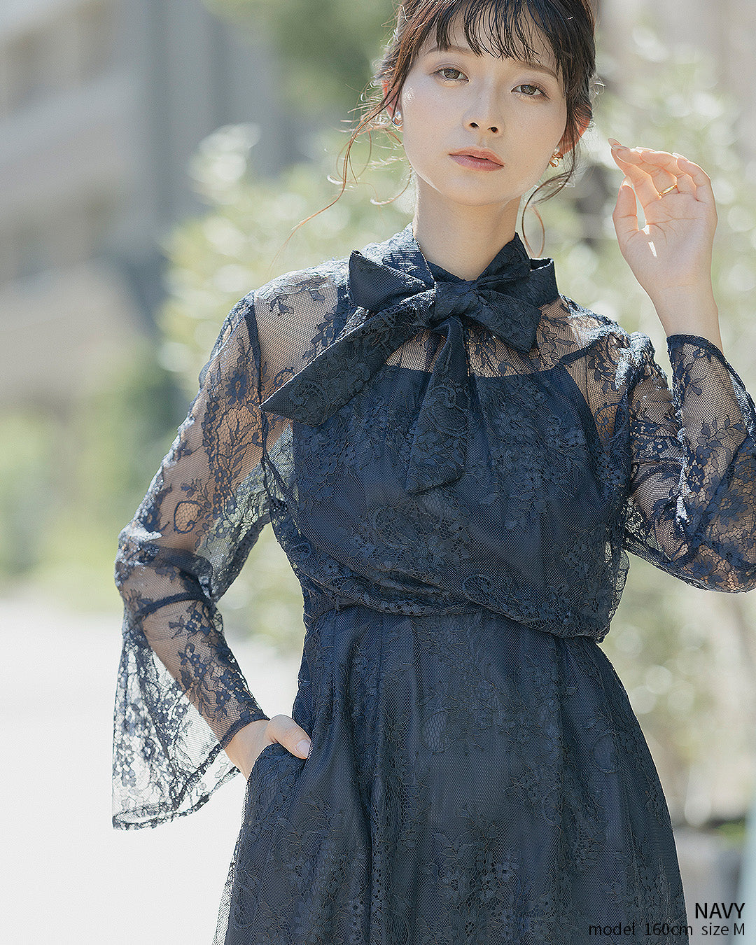 S ～ LL 】大きいサイズ 結婚式 二次会 袖あり人気 ドレス レース