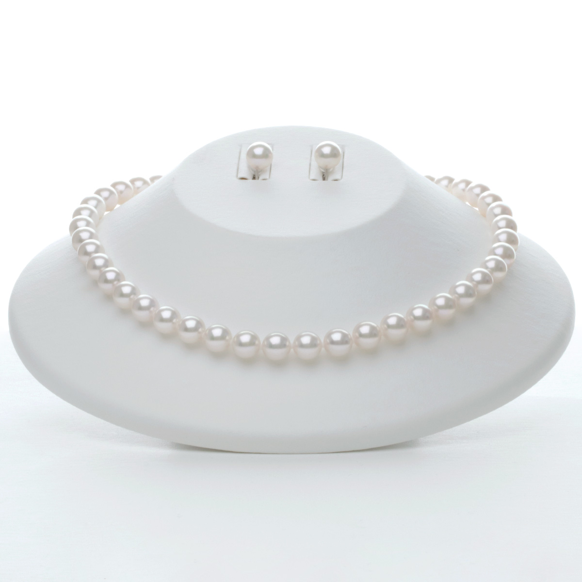 PEARLS and DIAMONDS / 約9.0-9.5mm/最高級アコヤ花珠真珠ネックレスセット