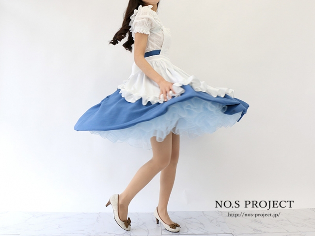 超絶パニエ！運命のパニエ アリスブルー【NO.S PROJECT】綺麗な光沢と