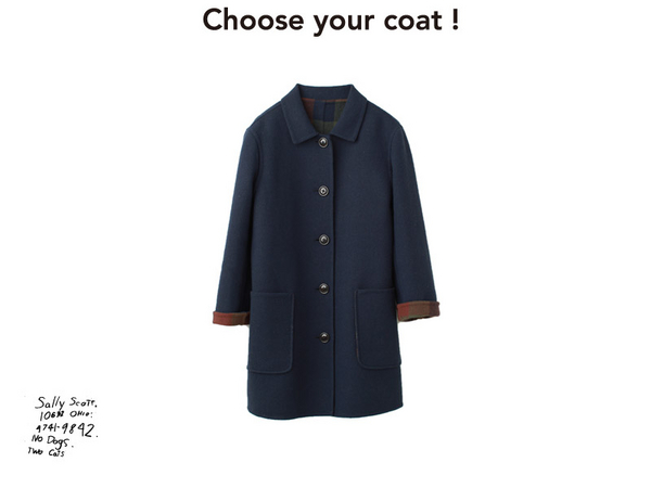 Choose your coat！冬が待ち遠しくなるコートがSally Scottから登場