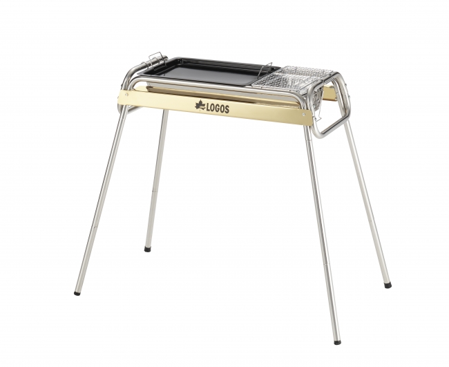 高級感あふれるゴールドの多機能ステンレスBBQグリル「eco-logosave
