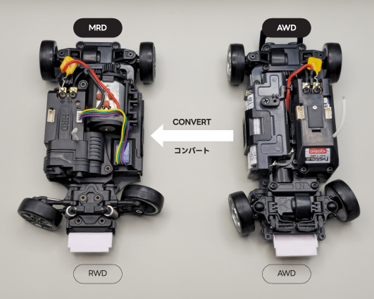MRD ZERO Conversion Kit (RWD Drift Conversion) For Kyosho Mini-Z