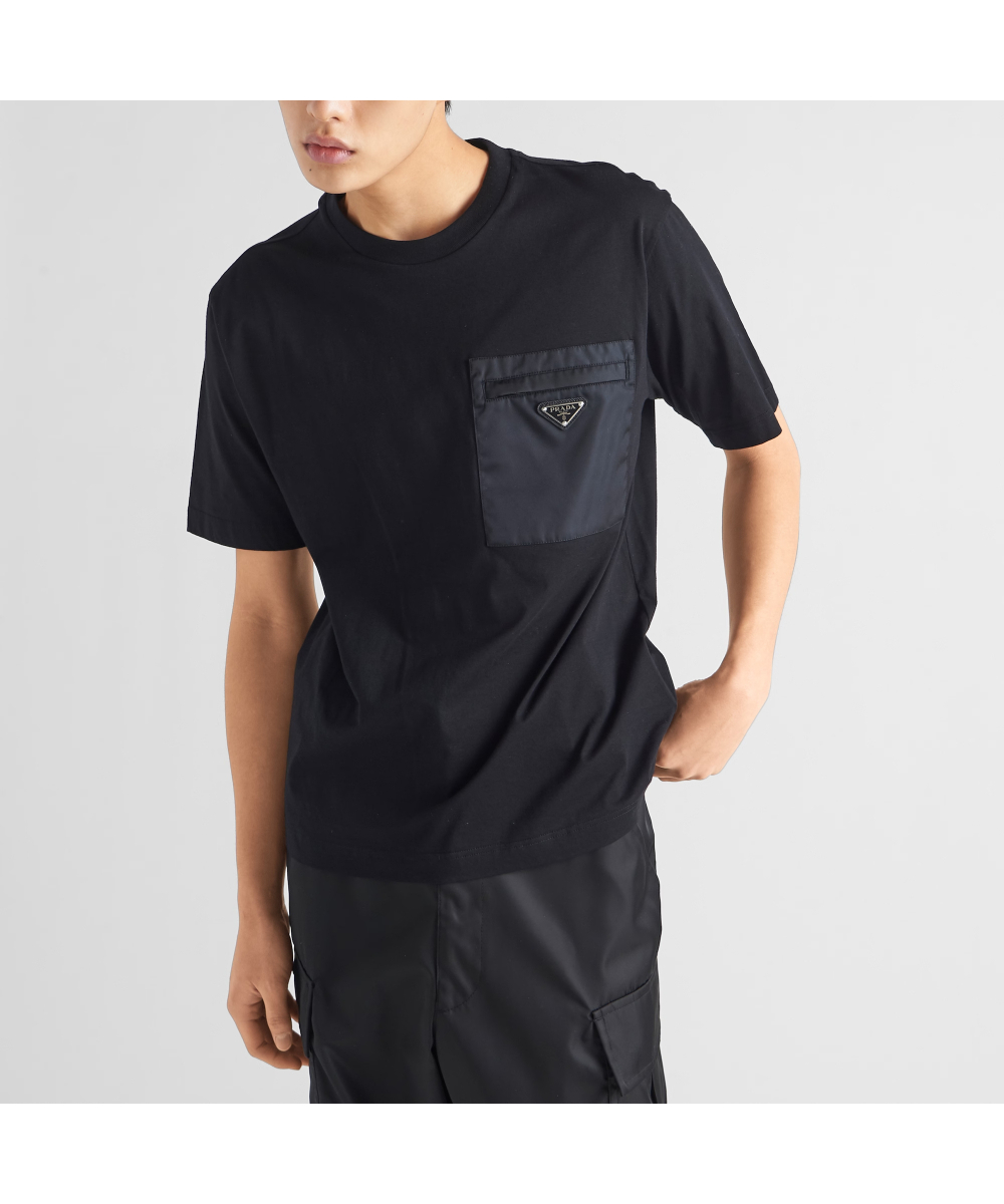 PRADA/プラダ_Men通販 | Re-Nylon x ジャージー Tシャツ【送料無料