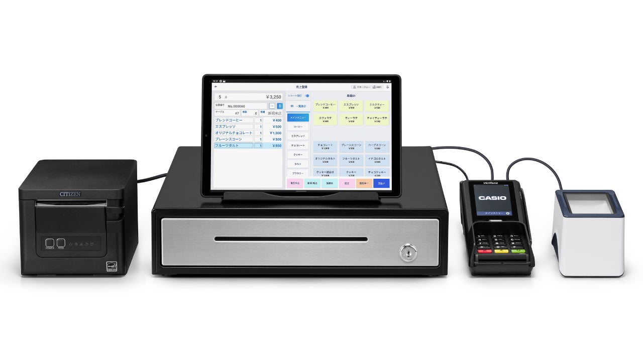 カシオ CASIO QT-6000 POSシステムセット ハンディー2台 カシオ CASIO