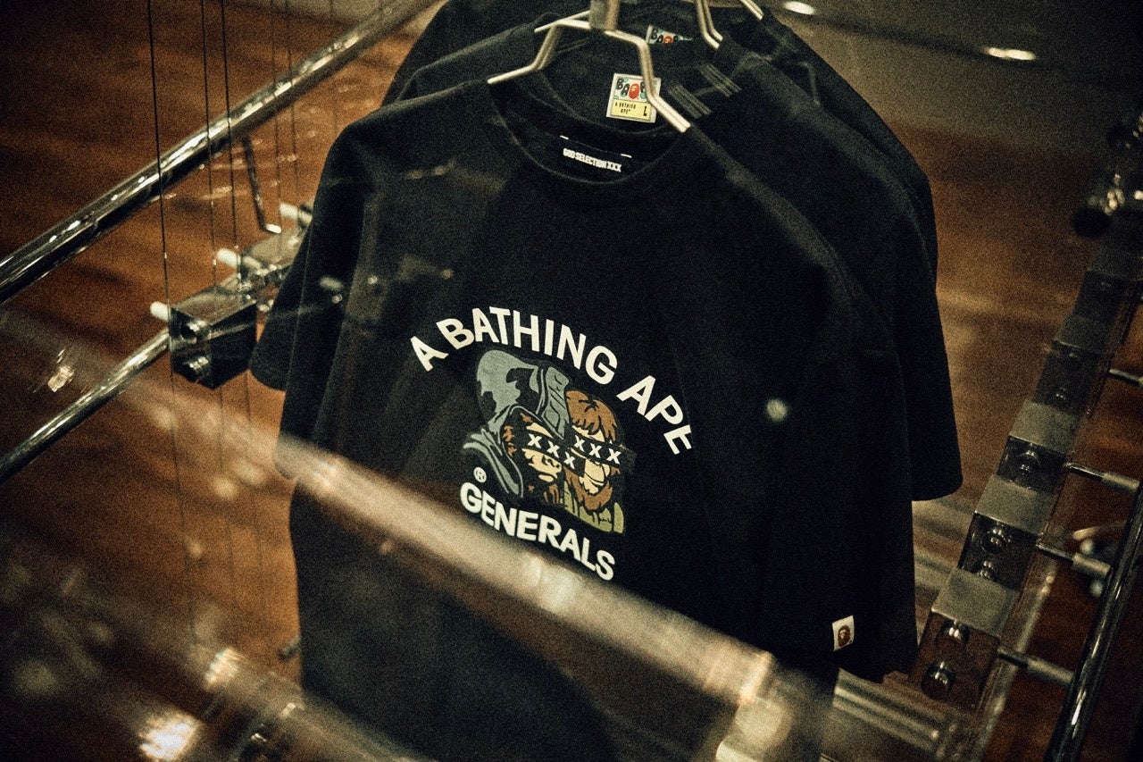 A BATHING APE®︎ × GOD SELECTION XXX | 株式会社 ノーウェアのプレス
