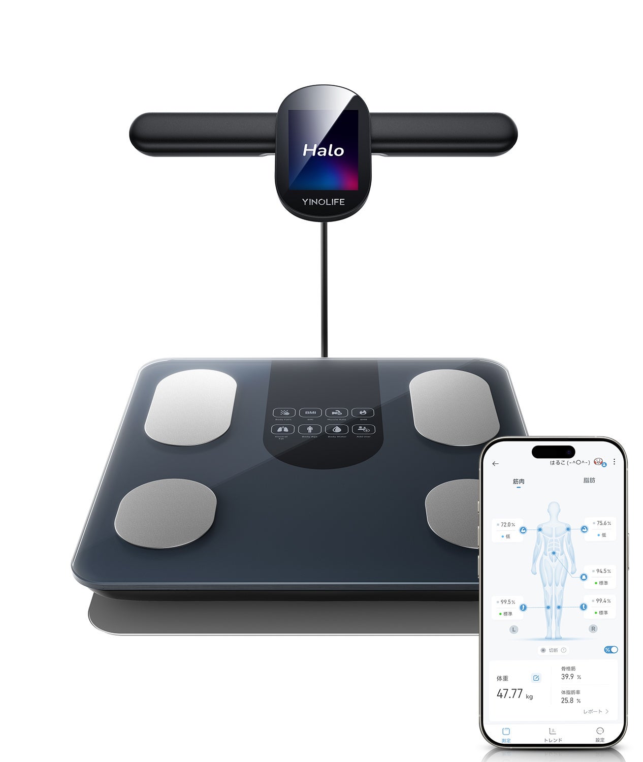 28項目計測で全身徹底解析！YINOLIFE 8電極式体組成計FG2305ULBが新