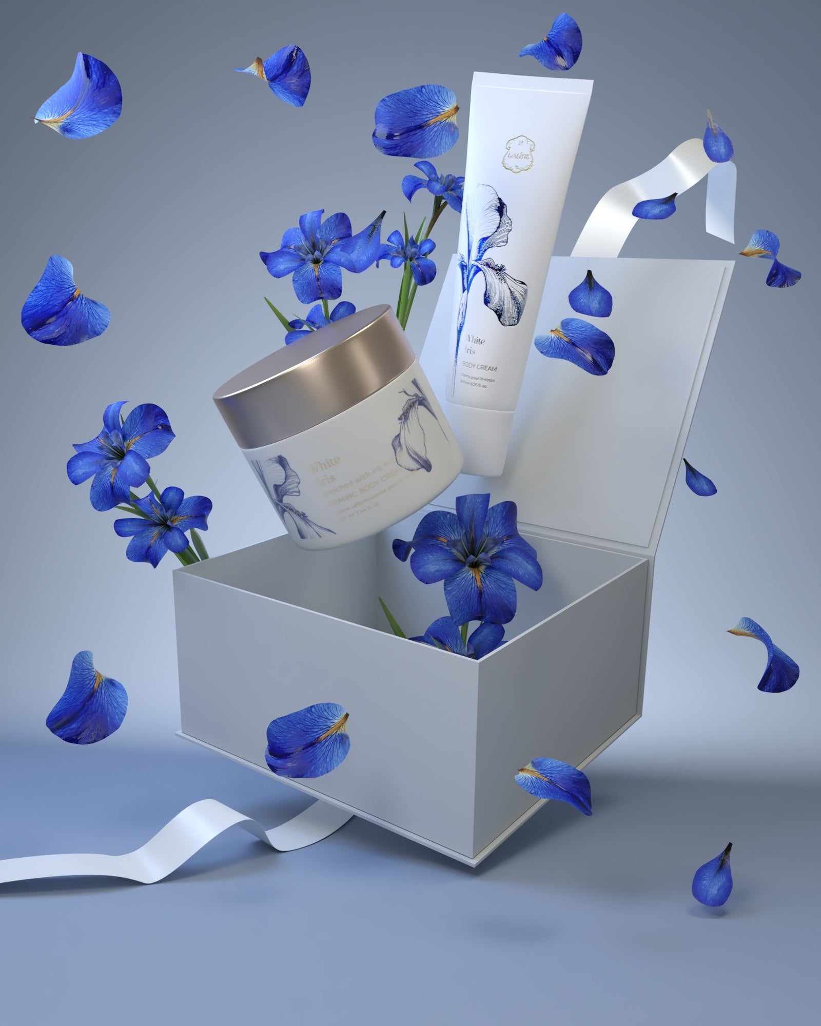 Laline White Iris 3点セット ラリン〉NEW限定コレクション「ホワイト