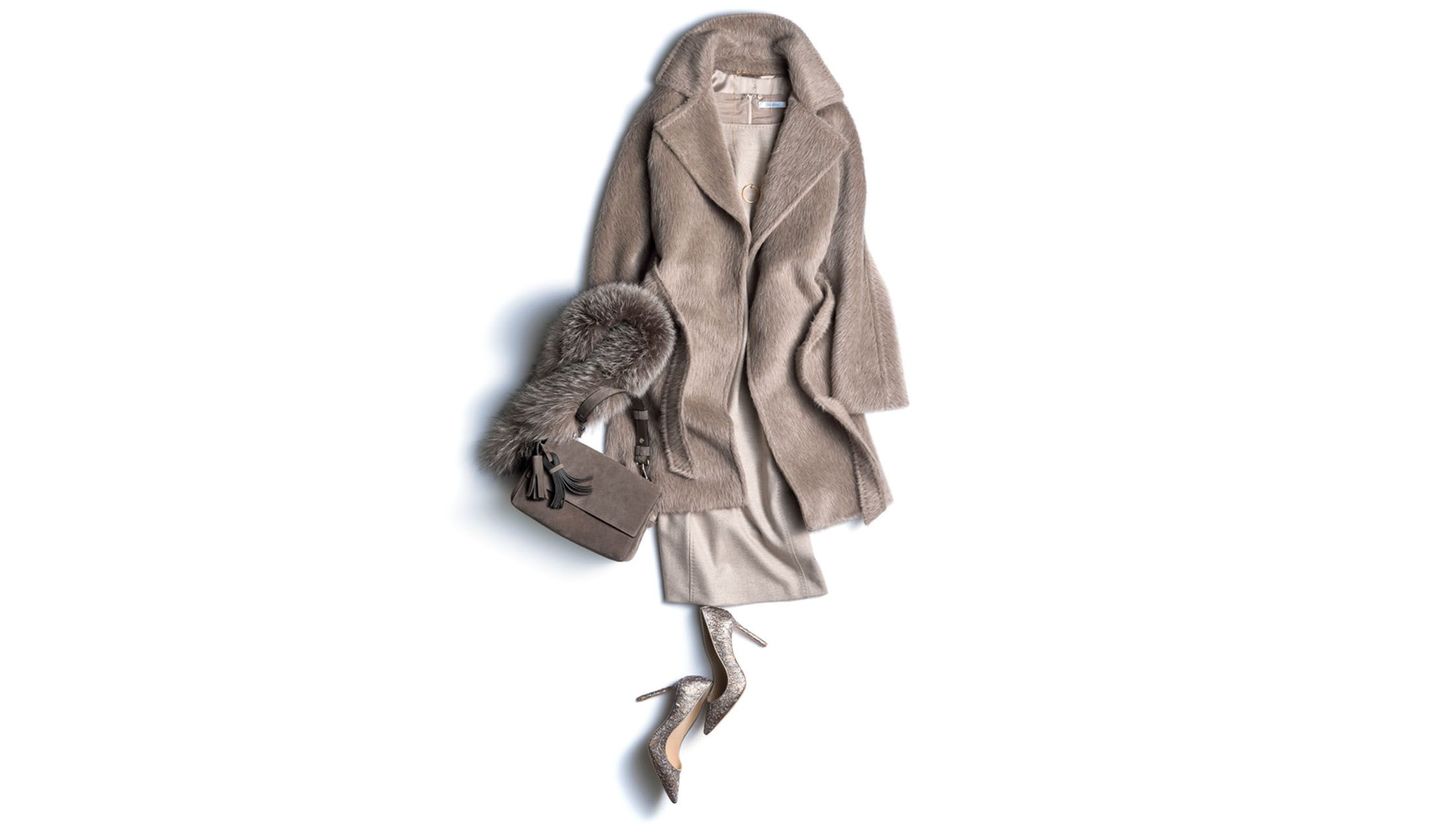 MaxMara グレー ファーコート 【公式通販】