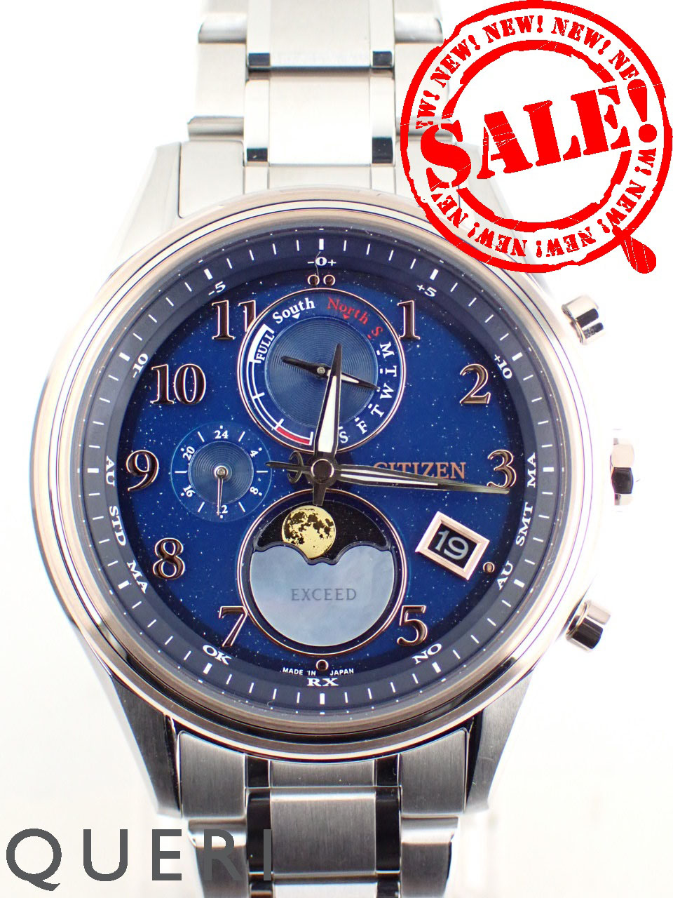 シチズンエクシードエコドライブ「寒牡丹」白蝶貝文字盤スーパー