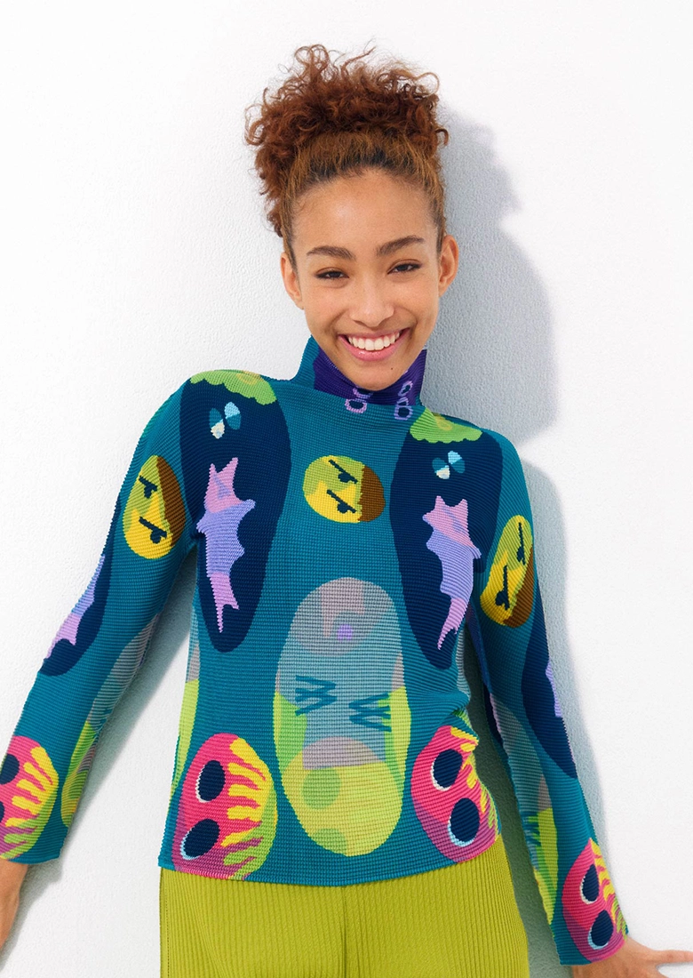 me ISSEY MIYAKE、喜怒哀楽を表現したストレッチプリーツ新アイテムを