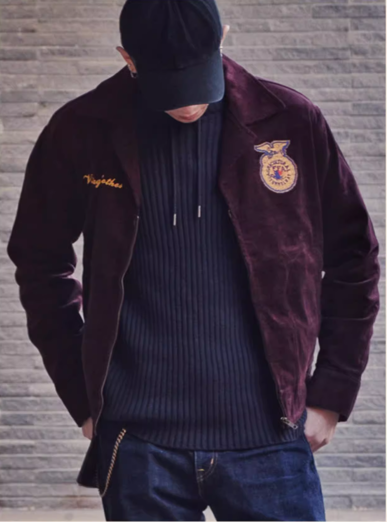 △ヴィンテージ復刻デザイン FFA コーデュロイジャケット▽S~2XL