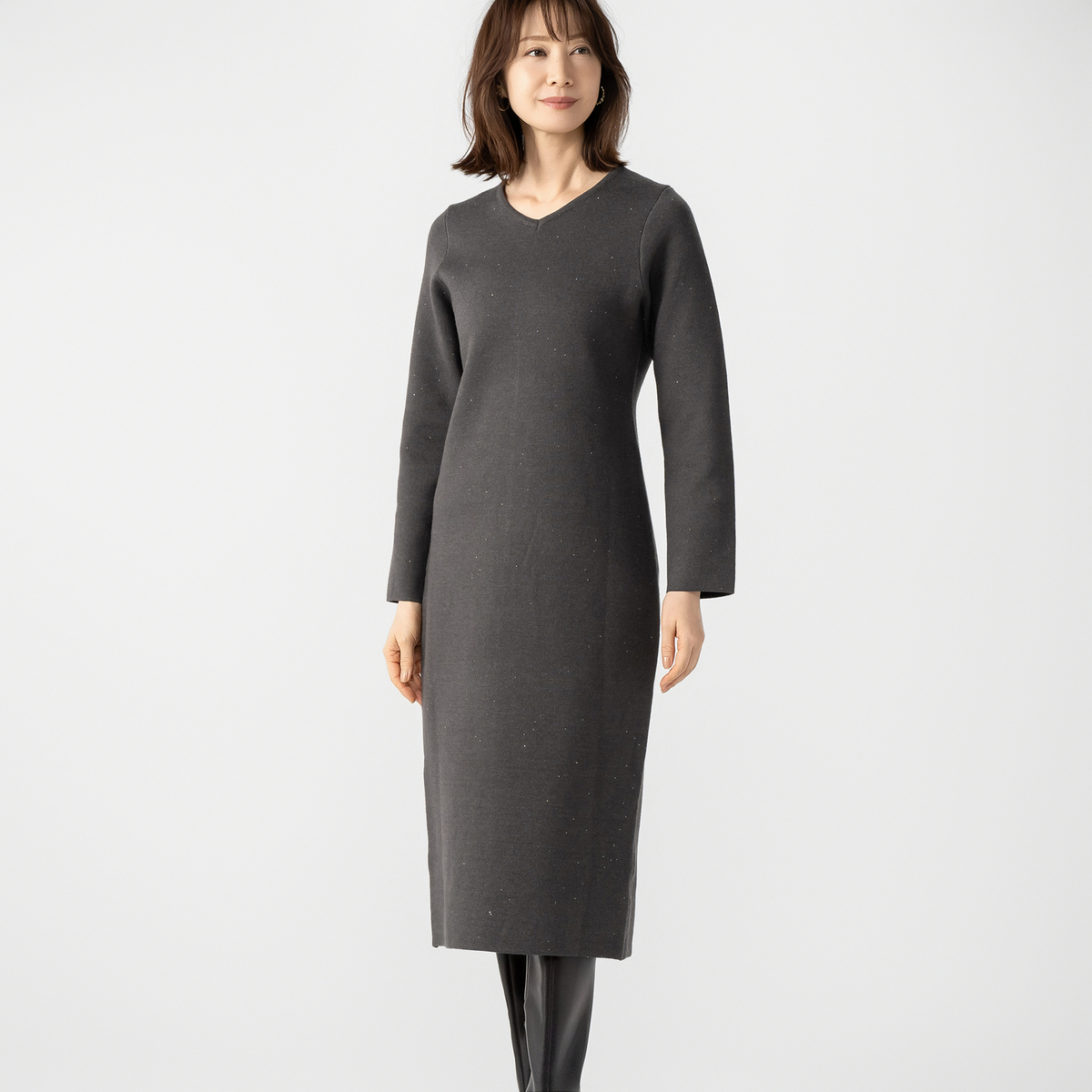 ANGELOS キラキラ2WAYニットワンピース ANGELOS（アンゲロス） - QVC.jp