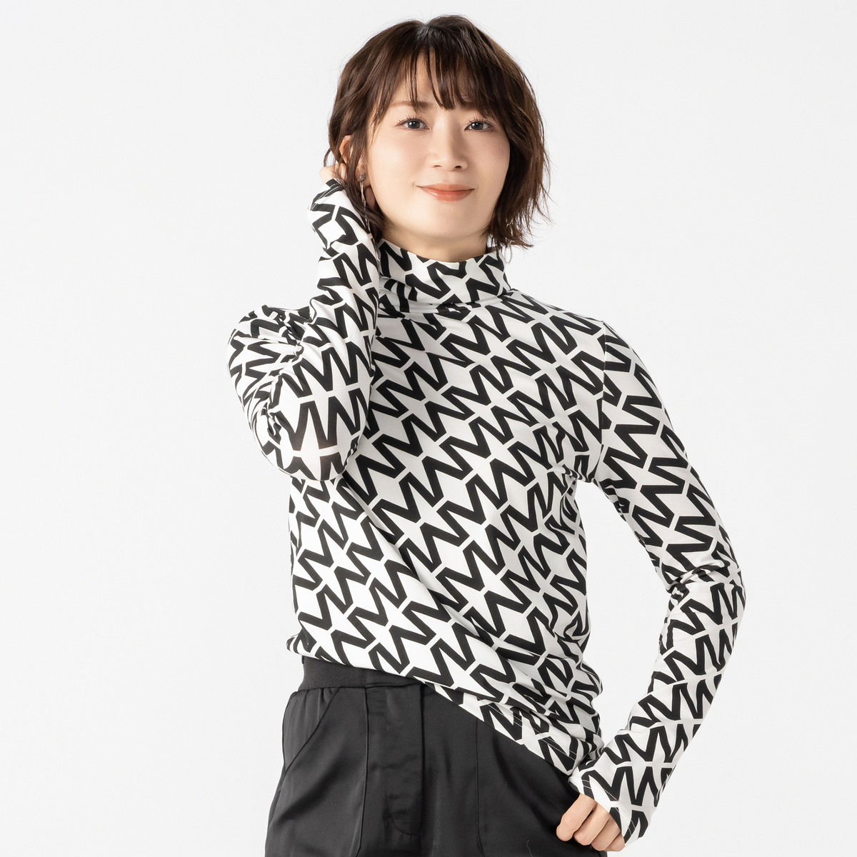 MASAGO プリントハイネックプルオーバー マサゴ（MASAGO） - QVC.jp