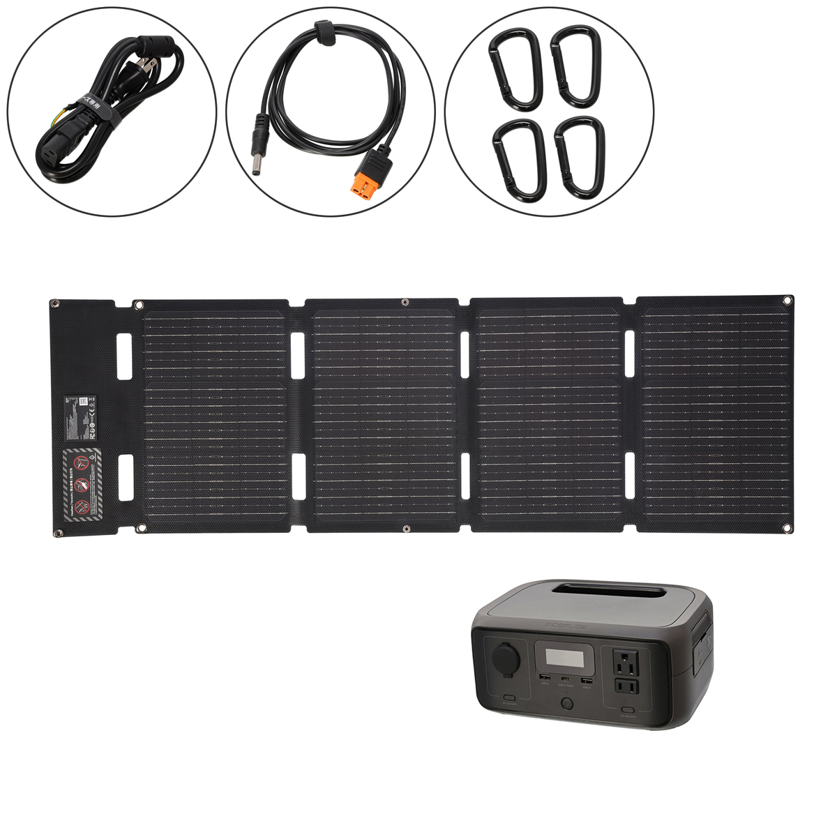 エコフロー リバー3 ポータブル電源&45Wソーラーパネル付セット