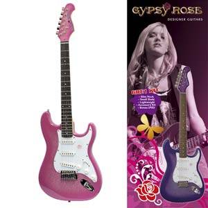 ジプシーローズ Gypsy Rose ピンクアコースティックギター ラメ入り