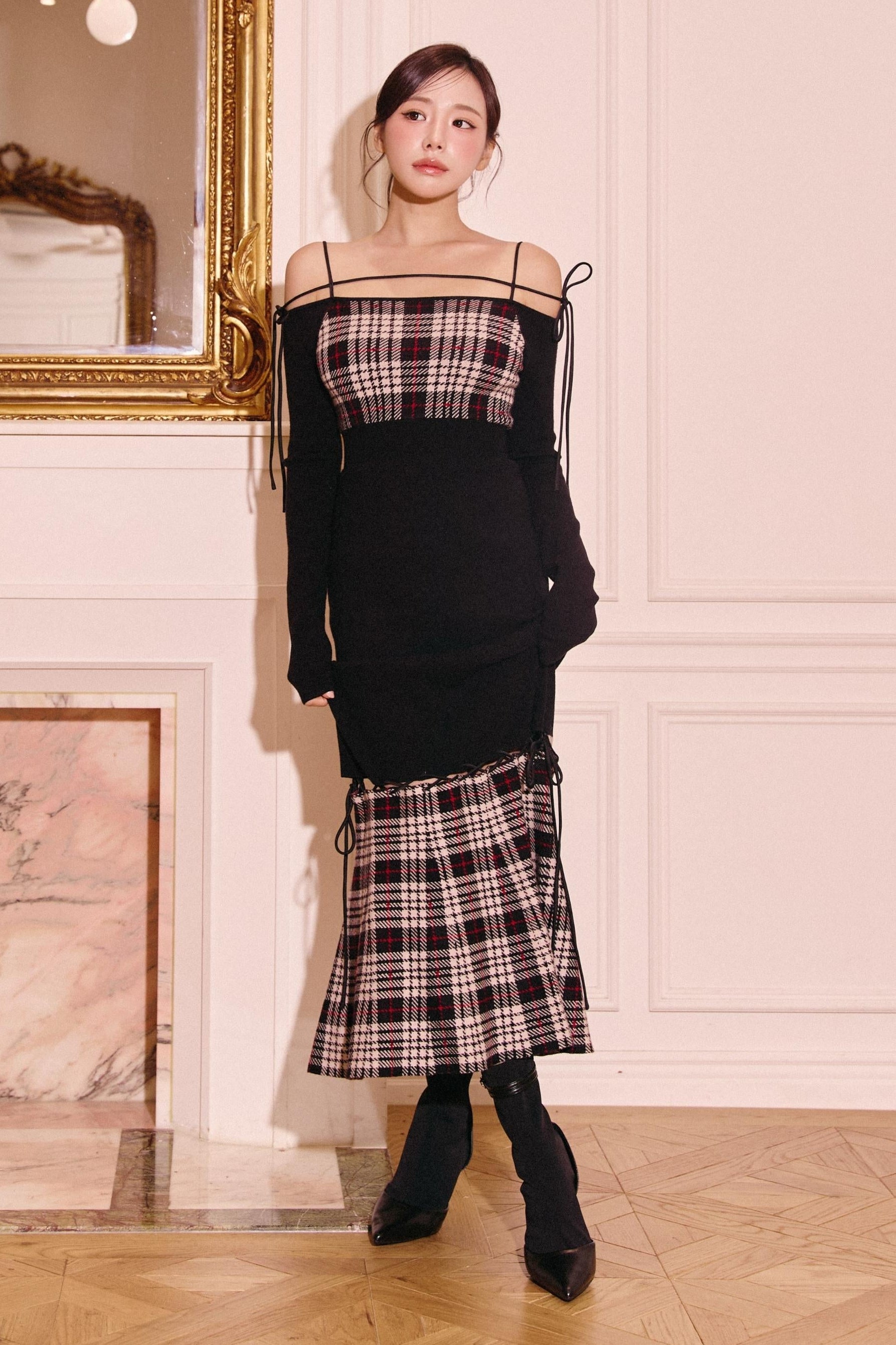 Randy ブラックツイードミニワンピース 最終値下げ 2025年最新】RANDY