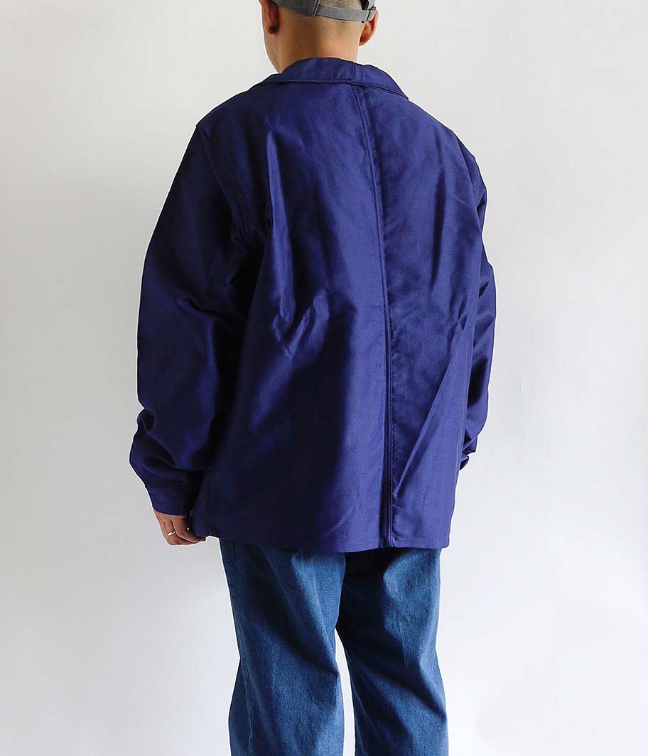 60's ブルーモールスキンフレンチワークジャケット [Dead Stock