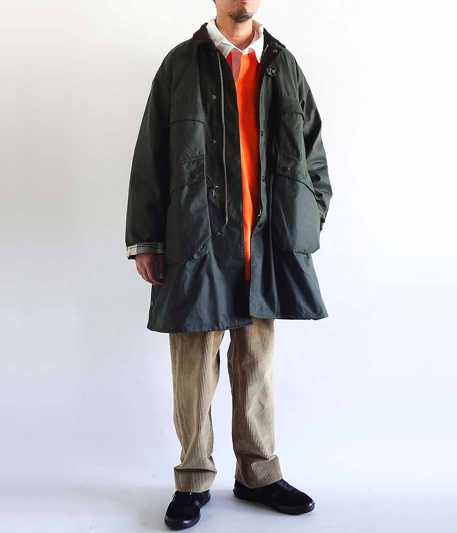 KAPTAIN SUNSHINE Stand Collar Traveller Coat [OLIVE] - Fresh