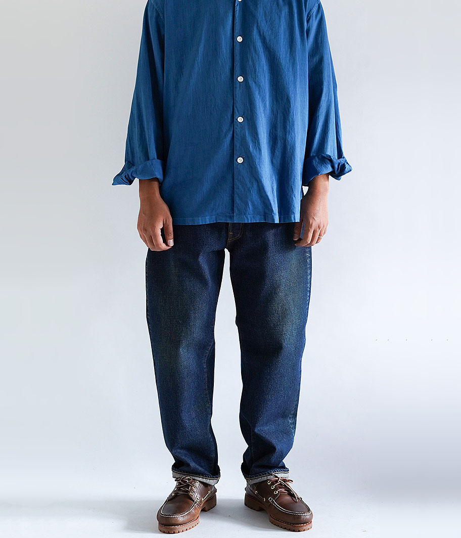 A.PRESSE Washed Denim Pants E [INDIGO] - Fresh Service NECESSARY