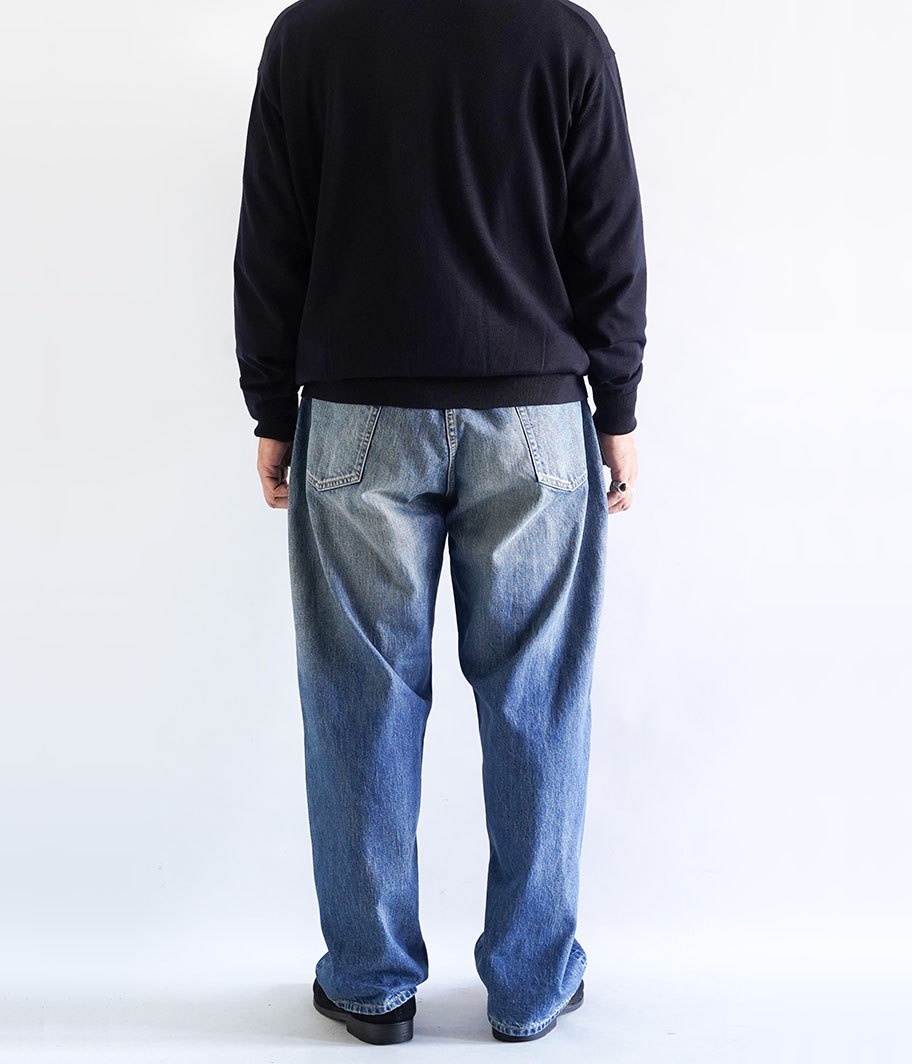 A.PRESSE No.22 Washed Wide Denim Pants [INDIGO] - Fresh Service