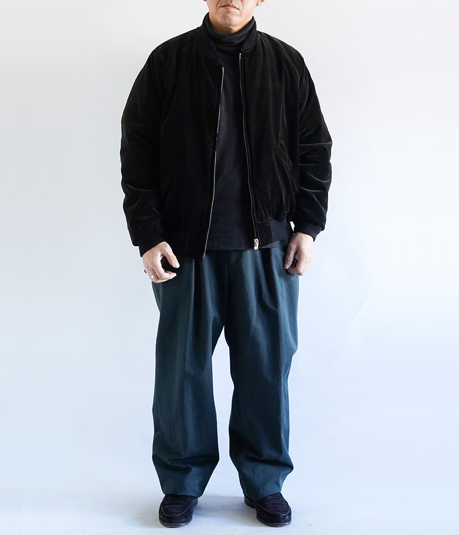 A.PRESSE VINTAGE US NAVY SOUVENIR VELOUR JACKET [BLACK] - Fresh