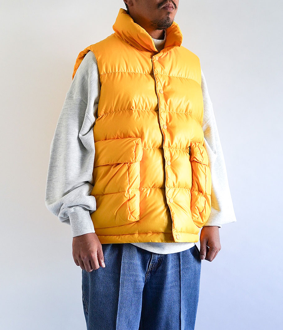 DAIWA PIER 39 TECH BACK PACKER DOWN VEST [YELLOW] - Fresh Service