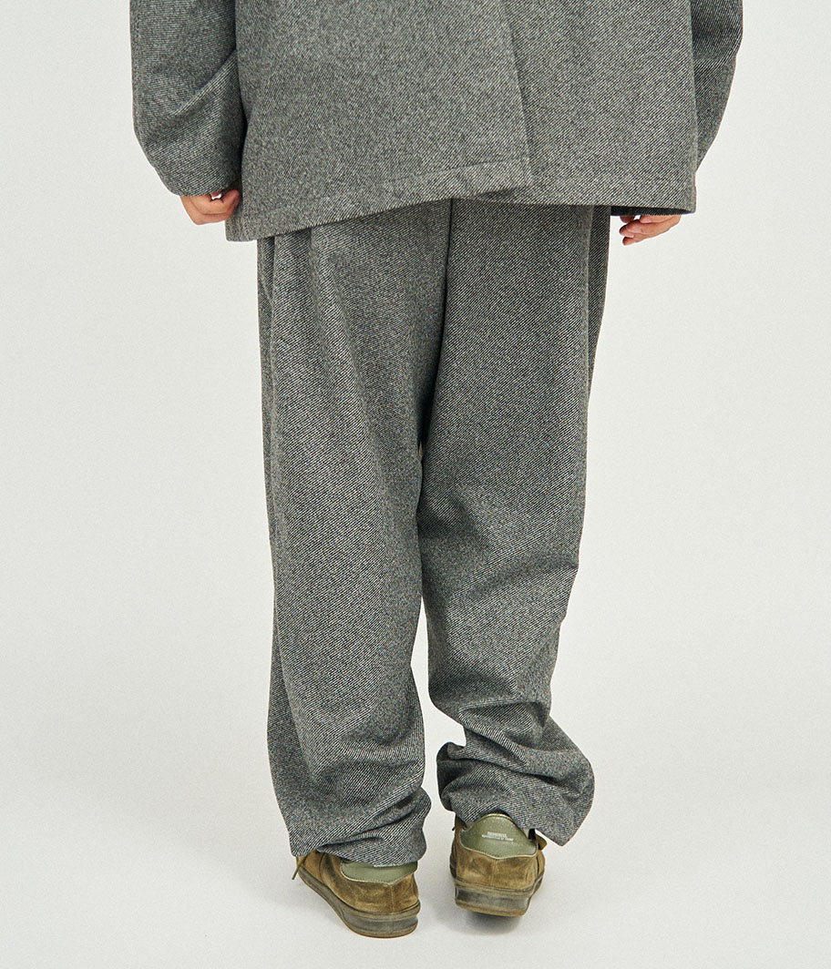 Fresh Service TECH TWEED TROUSERS [BLACK] - Fresh Service