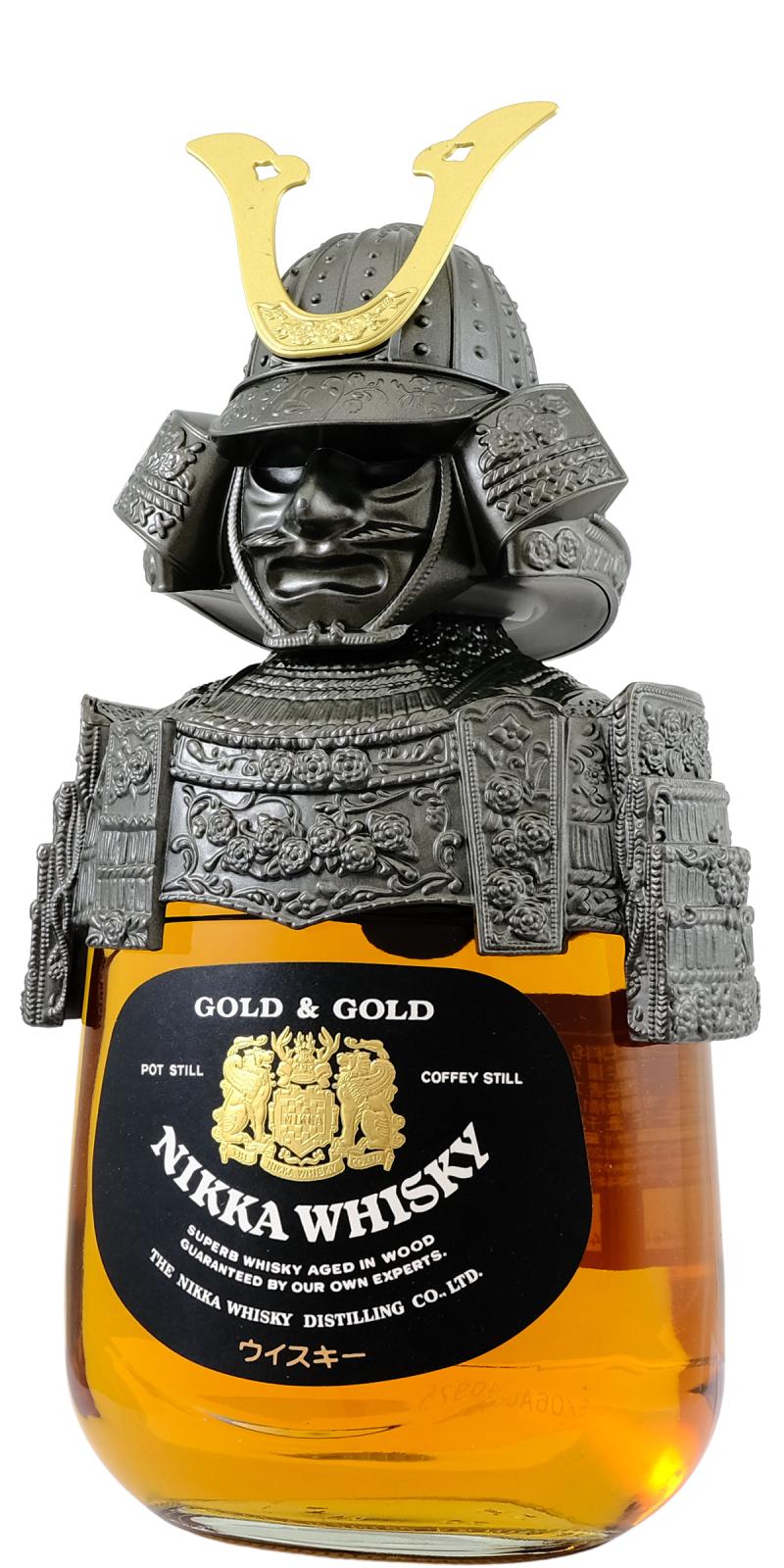 Nikka Gold & Gold Samurai Bottle 43.0% - Rare Vintage Whisky