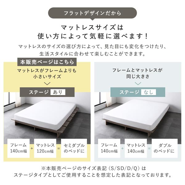 ステージベッド コンセント付き 『TUULIE トゥーリエ』/無駄を省いた