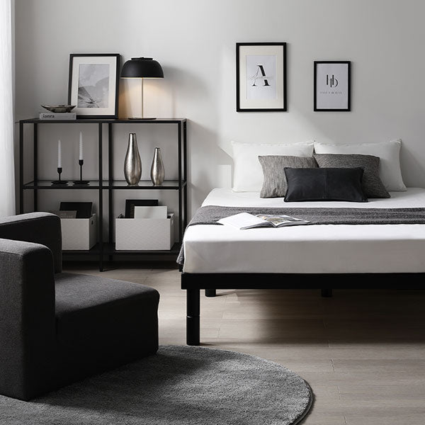 高さ調整可能 天然木すのこベッド 『NOORA ノーラ』/3段階で高さ調整が