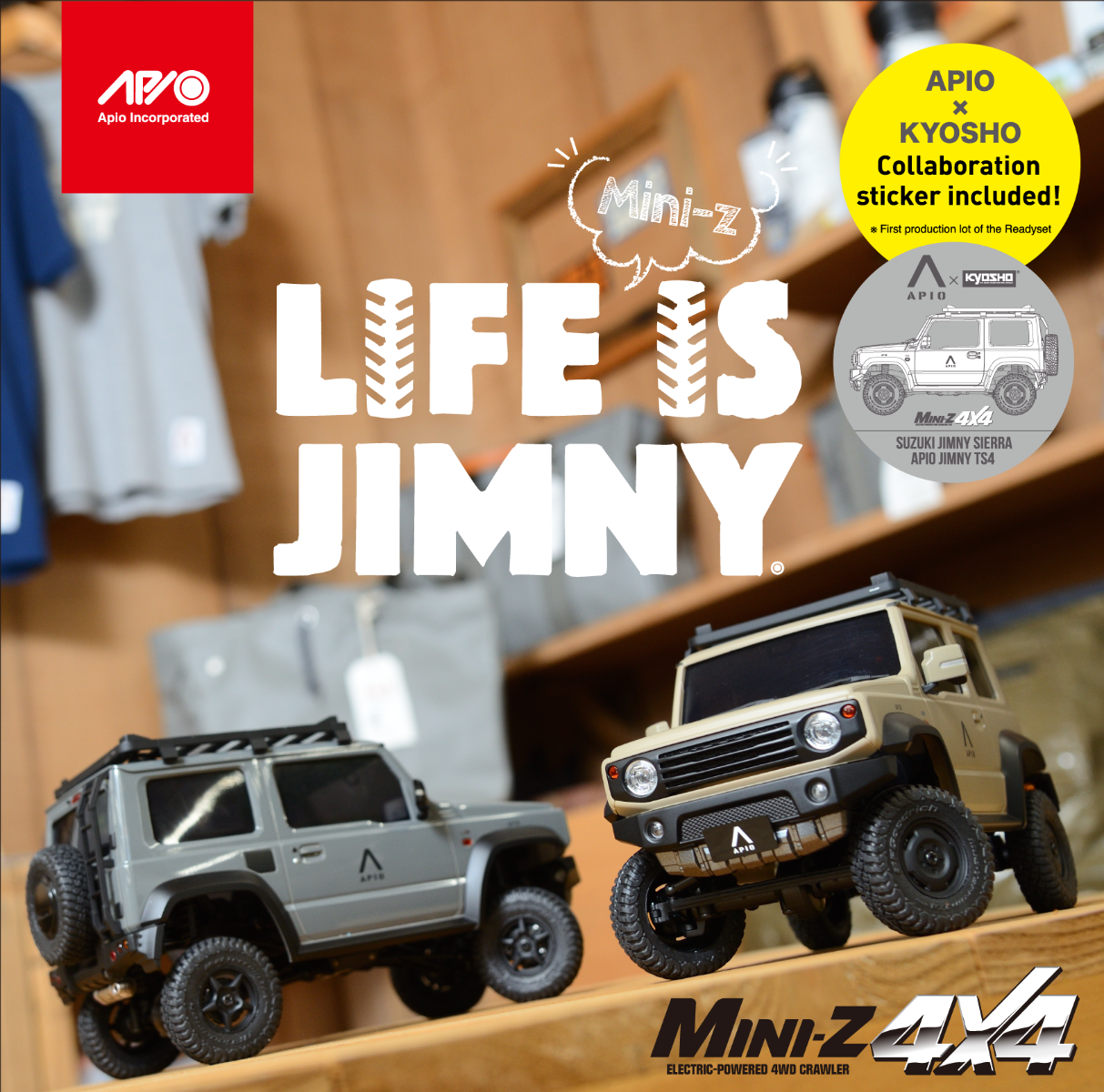 MINI-Z 4×4 Readyset SUZUKI Jimny Sierra APIO JIMNY TS4 - KYOSHO RC