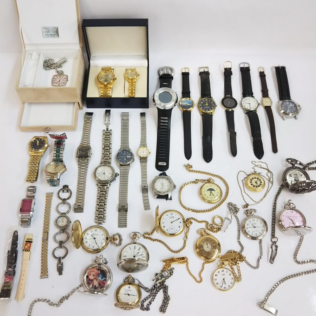 大量!! ジャンク 腕時計/懐中時計 いろいろまとめて 総重量約2,000g