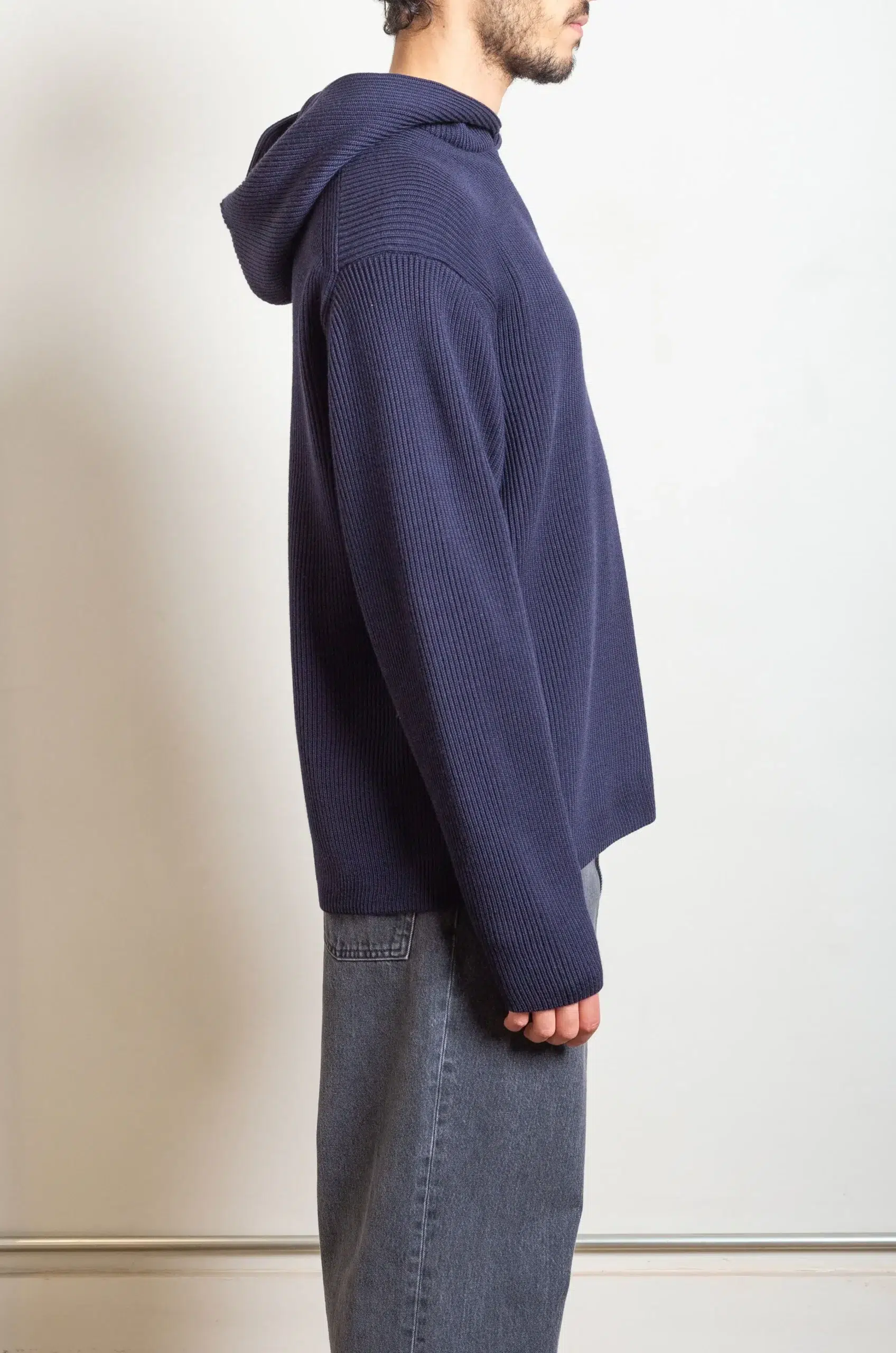 Batoner - SOLID WOOL RIB PARKER - NAVY