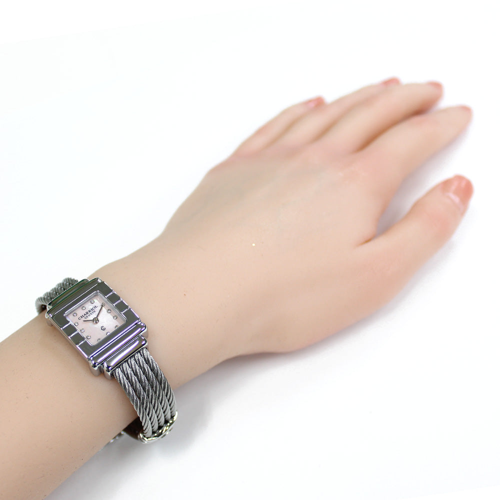 中古】 シャリオール CHARRIOL SS 腕時計 バングル ダイヤ12P