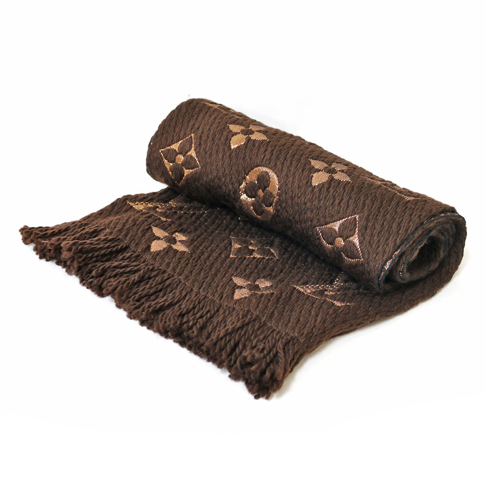 Louis Vuitton Echarpe Logomania Shine Scarf Wool Unisex Used