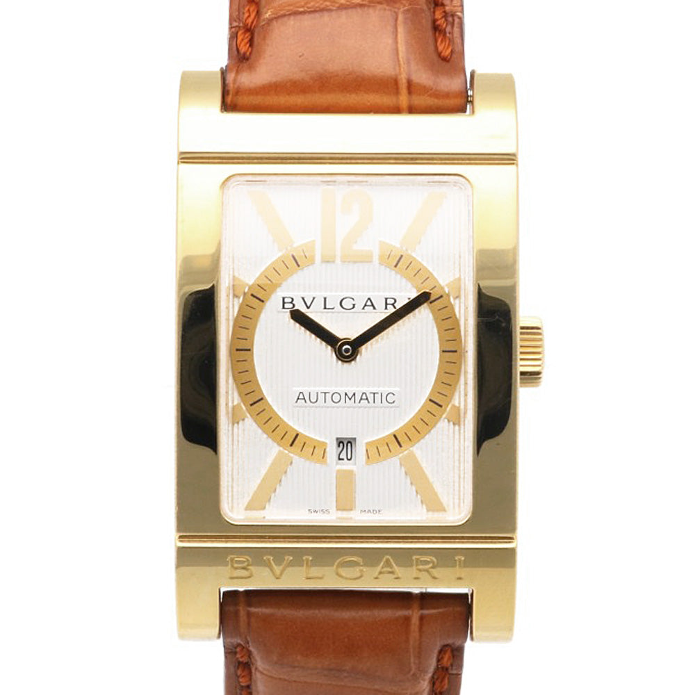 BVLGARI ブルガリ レッタンゴロ 腕時計 18金 K18イエローゴールド