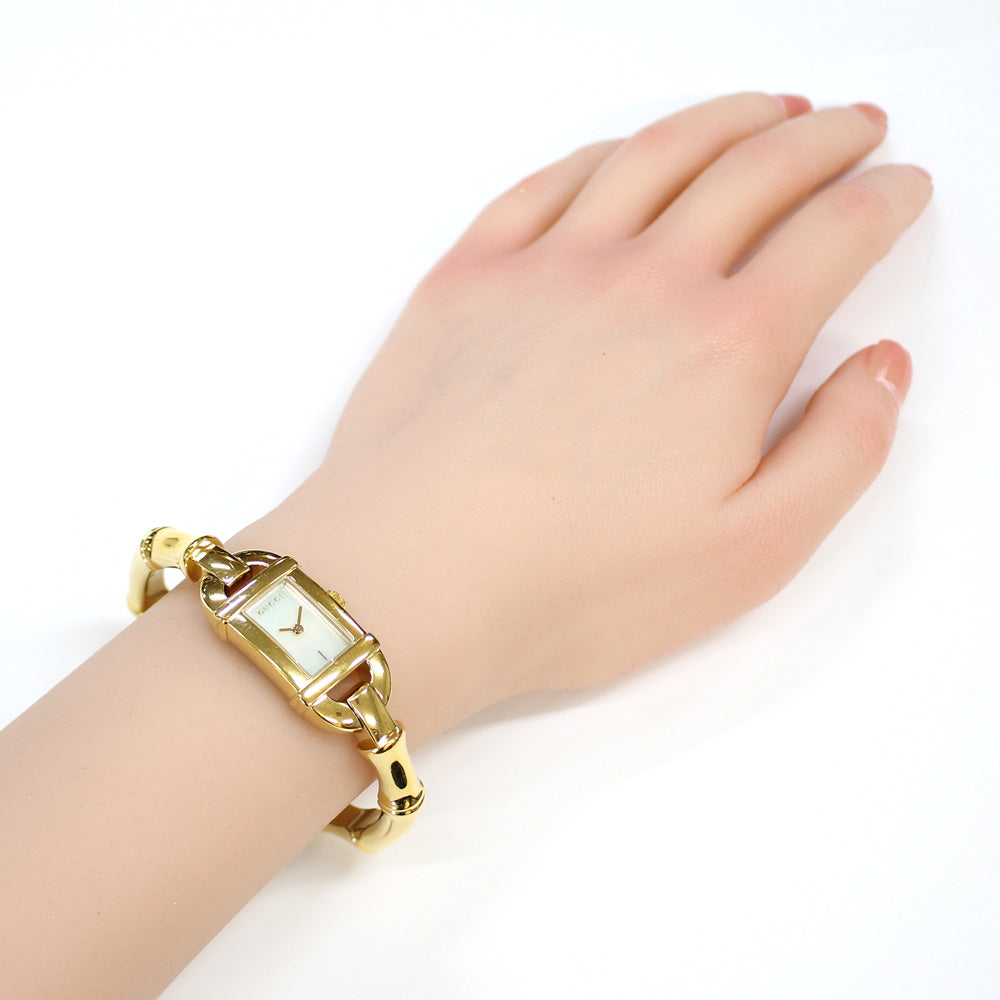 Gucci Bamboo Bangle Watch GP 6800L Women's Used [1 Year Warranty